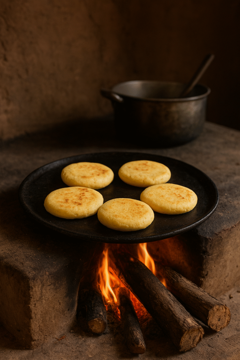 Arepa y budare